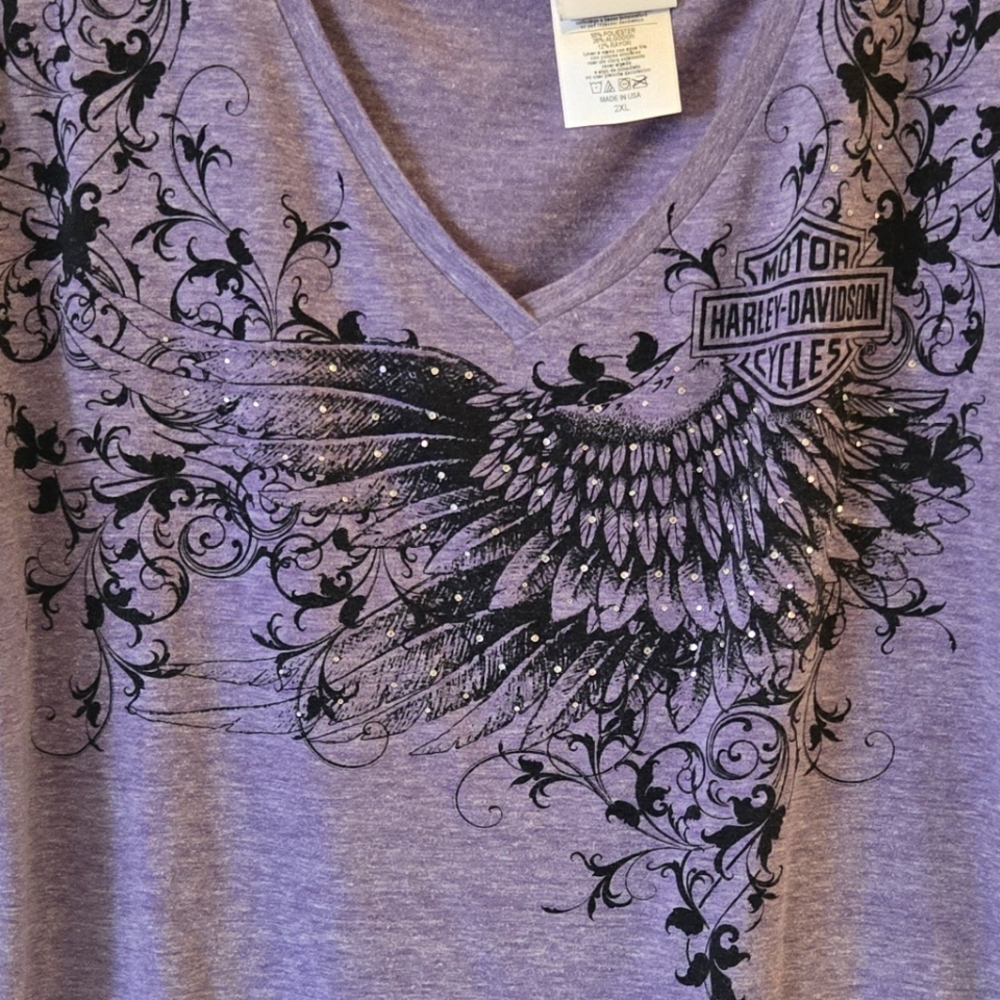 Vintage Harley Davidson V Neck 2xl